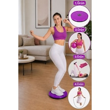 Spor Byfit Bel İçin Twister + Denge Topu + Band + Atlama İpi