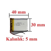 Lityum Polimer Pil 3.7V 590 Mah