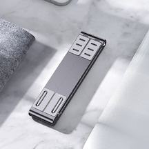 X23 3 1 Portatif Depolama Katlanabilir Alüminyum Telefon Tablet Standı Grey , Size:x23 Grey