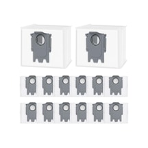 Roborock S8+ S8 Pro Ultra S8 Maxv Ultra S7 Maxv Ultra S7 Maxv Ultra S7 Pro Ultra Q7+ Q7 Max+ T8 Q5+ G10s Pro Q7 Max+ Q8 Max+ Elektrikli Süpürge İçin 14 Adet Toz Torbası İstasyonu, 3l Büyük