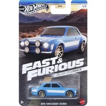 Hot Wheels Brian O'conner 1970 Ford Escort Rs1600 4/5 Fast & Furious Mavi