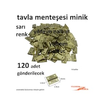 Tavla Menteşesi Sarı Renk Mini Boy 1.9cm Kutu Hobi Menteşesi Kali