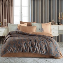 Çift Kişilik Saten Nev Lotus Bronz Çok Renkli