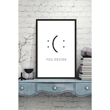 Motto Yazılı Çerçeve Görünümlü Mdf Tablo Çok Renkli - 713605917 Çok Renkli