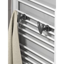 Banyo Askısı,mutfak Askısı,bornoz Askısı,havlu Askısı, Havlupan Üzeri Askı Kayma Düşme Yapmaz 2 Adet Antrasit Cok Renkli