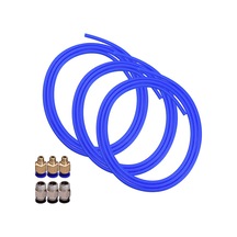 3 Adet Mavi Ptfe Tüp Hortum Boru 1 Metre İle 3 Adet