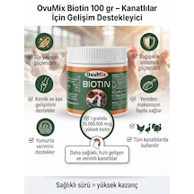 Biotin 100 Gr - Kanatlı Gelişim Destekleyici Ve Yumurta Verim Artırıcı