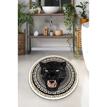 PAMTARA DJT ÇAP 120X120 CM Banyo Halısı Banyo Paspası Çok Renkli