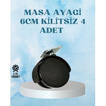 Kilitsiz Mobilya Tekerleği 6 Cm 4 Adet Dayanıklı Tasarım Çok Renkli