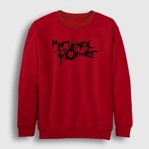 Presmono Unisex Logo My Chemical Romance Sweatshirt Kırmızı Presmono Unisex Logo My Chemical Romance Sweatshirt Kırmızı