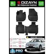 S-dizayn Honda Hr-v 3d Pro Havuzlu Paspas 2021 Üzeri A+ Kalite