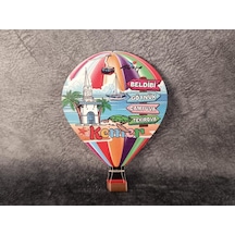 Magnet Deniz Manzara Plaj Balon Buzdolabı Süsü Ahşap Mıknatıslı Magnet Mıknatıslı Hediyelik Eşya