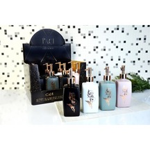 Paçi Auro Cam Sıvı Sabunluk Altın - Bakır - Siyah