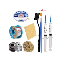 Mechanic Lehim Teli 0,3mm 40gr Havya Uc Temizleyici Rslasm Flux Ve Cp-3015 Lehim Emme Teli Seti2 St05