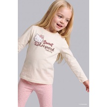 Defacto Hello Kitty Baskılı 2li Pijama Takımı Kız Bebek I3226a526auer99 Ekru-er99