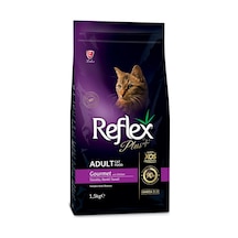 Plus Yetişkin Kediler İçin Tavuk Etli, Renkli Taneli Kedi Maması 1,5 Kg