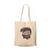 Arctic Monkeys Head Krem Kanvas Bez Çanta Krem