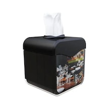 Only Evo Beyond Reklam Alanlı Giydirilebilir Masaüstü Dispenser Peçetelik - Siyah -145x145x145 Mm.