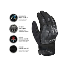 Scoyco Mtr192wp Siyah Motosiklet Eldiveni Uzun Full Koruma Kışlık Waterproof Motorcu Eldiven