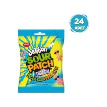 Kent Jelibon Sour Patch Tropikal Meyve Aromalı Yumuşak Şekerleme 24 x 80 G