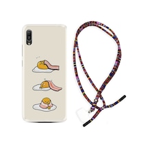Huawei Y6 2019 Kılıf Rasta Boyun Askılı Sweety Egg 1322