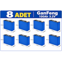 Ganfeng 3.2v 100ah Lifepo4 Prizmatik