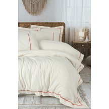 Cotton Box 1571/1-cb Inborn Ck Nevresım Takımı Banded Turuncu Turuncu