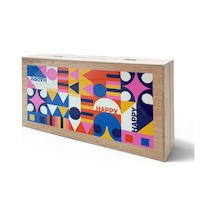 Biggdesign Happy Tavla, Çizilmez Zeminli, Mıknatıslı Mdf Kasa, 2 Kat Vernik Cilalı