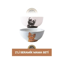 M-pets Mama Kabı 2'li Seramik Mama Seti