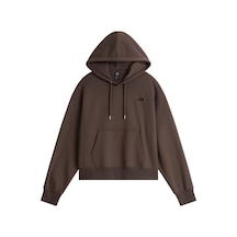 The North Face W Tnf Essentıal Sımple Dome Boxy Os Hood Kadın Sweatshirt Nf0a8hbx1oı1 Kahverengi