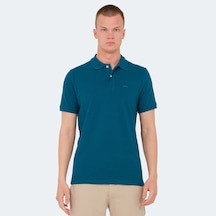 Slazenger VALE KTN Erkek Polo Yaka Petrol Tişört
