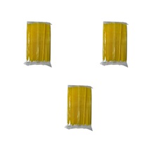 Omeyva Körüklü Sarı Kalın Kokteyl Buzlu Soğuk İçecek Pipet - 22 Cm. - 8 Mm. - 300 Adet Sarı
