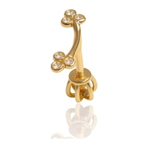 14 Ayar Altın Piercing Tragus Küpe T013