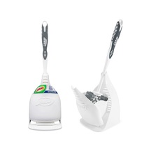 Libman Tasarım Kase Fırçası Ve Rafı - Benzersiz Tasarlanmış, Kaliteli Tuvalet Temizleme Seti 2'li Paket Beyaz - Çok Renkli