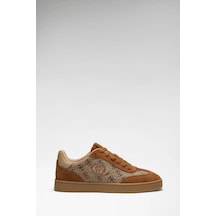 Guess Jacek Kadın Deri Karışımlı Sneaker Kahverengi