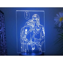 Wealthglow Renk Değiştiren 3d Dekoratif Şekilli Led Lamba - 12 Cm Ozj4ch Siyah