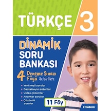 3.Sınıf Türkçe Dinamik Soru Bankası -  Tudem Yayınları