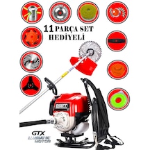 Eisenn Germany SRT-11 Krieger Sırt Tipi Benzinli Ot Çalı Çim Biçme Tırpanı + 11 Parça Full Set Halı Yıkamalı