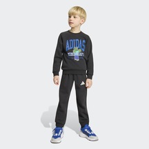 Adidas Little Kids Minecraft Jog Set Çocuk Siyah Eşofman Takımı Kh3194 Çok Renkli