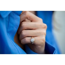 Reis Kuyumculuk T50880 Şövalye White Altın Yüzük