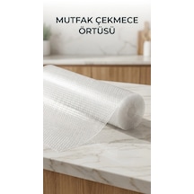 Mutfak Raf Ve Çekmece İçin Şeffaf Pvc Koruyucu Örtü 45x300 Cm Renkli