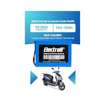 Rks Valerio Batarya Standart Kapasite Lifepo4 72v 18ah Elektrikli Motosiklet Bataryası