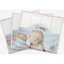 MİO BABY Bebek Ağız Mendili %100 Organik 4'lü Paket (Mavi) Mavi