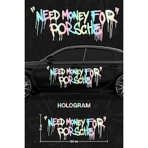 Need Money For Porsche Yan Gövde Sticker Hologram - 826660481
