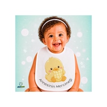Annesinin Mercimeği Keten Bebek Mama Önlüğü Yumuşak - Emici - Yıkanabilir - Özel Tasarım P003 Çok Renkli
