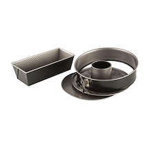 Tefal Easybake Savarin 3 Parça Kek Kalıbı Seti - Gri Diğer
