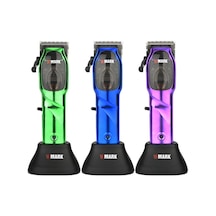 Sones Wmark Ng-9003 Elektrikli Saç Kesme Makinesi Yağ Başlı Elektrikli İtmeli Kesme Makinesi Şarj Edilebilir Saç Kesme Makası Mor