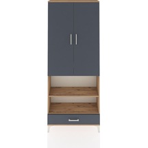 Arges Dolap 4 Raflı Tek Çekmeceli Tek Askılı 88x30x221 Çam-an... Çam