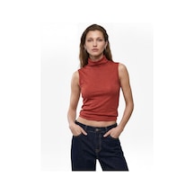 Koton Dik Yaka Kolsuz Body Kiremit 6sak10320ek Çok Renkli
