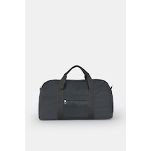 İcone Bag Kadın & Erkek Spor Çantası, Paraşüt Kumaş Önü Cepli Unisex Spor Fitness Gym Çantası Antrasit